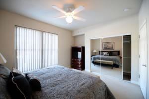 Furnished Master Bedroom in Wausau Apartment