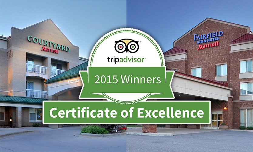 Ghidorzi Hotel Group Properties Awarded 2015 TripAdvisor Certificate of Excellence