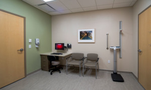 Pain Clinic Two-Door Exam Room