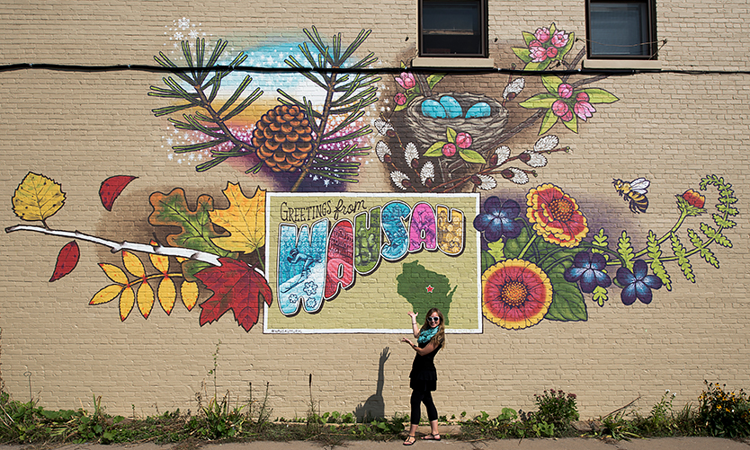 Central Wisconsin Tourism Inspires Wausau’s First Building Mural