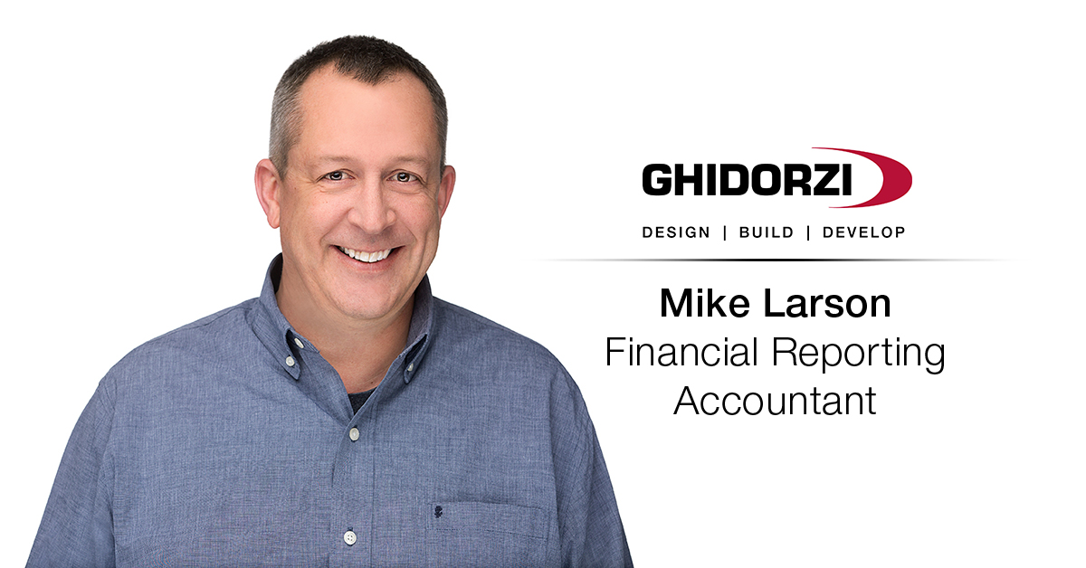 Ghidorzi Welcomes Mike Larson as Financial Reporting Accountant