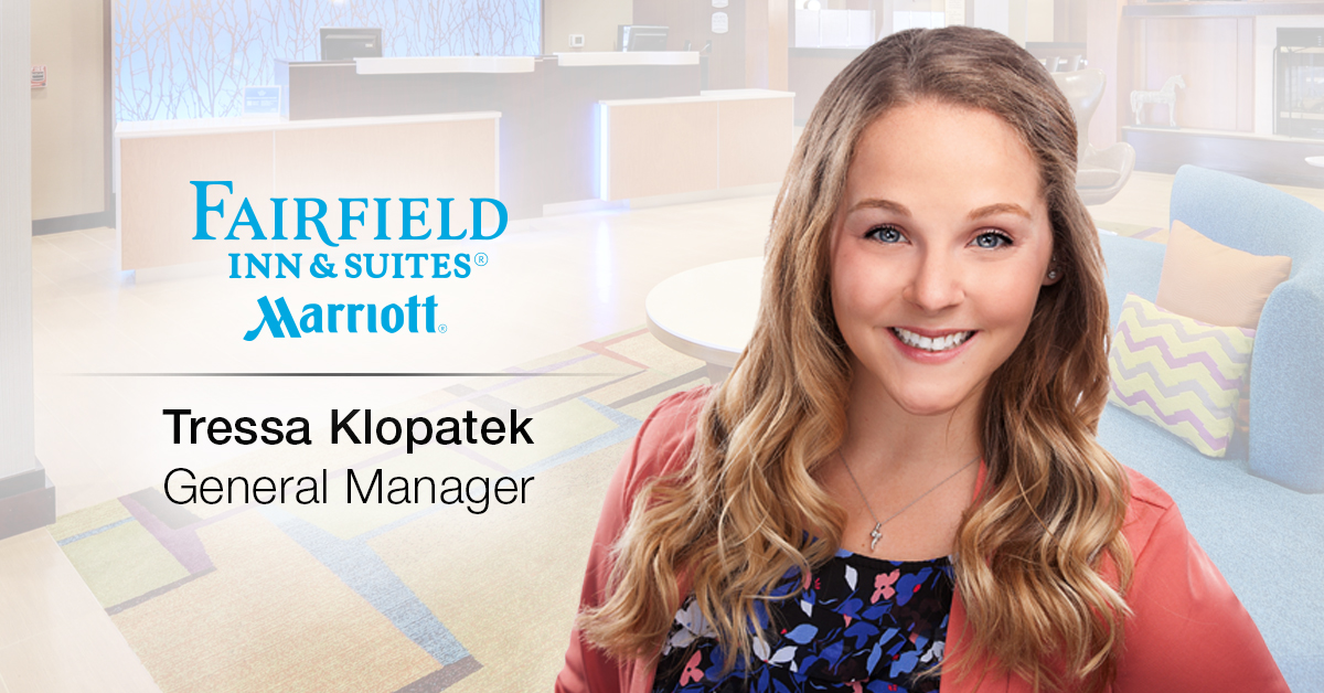 Ghidorzi Hotel Group Promotes Tressa Klopatek to General Manager of Fairfield Inn & Suites