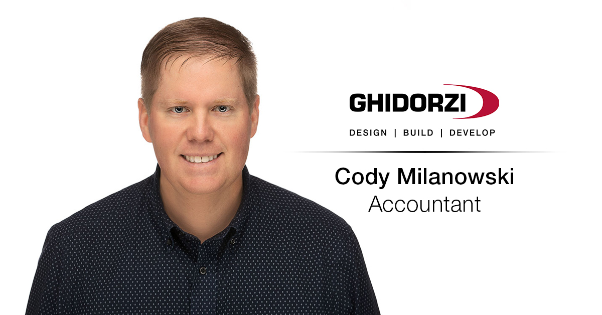 Ghidorzi Welcomes New Team Member, Cody Milanowski