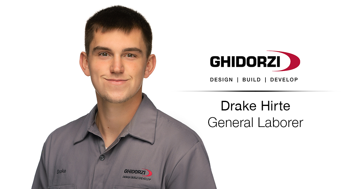 Drake Hirte Joins Ghidorzi Property Management as General Laborer