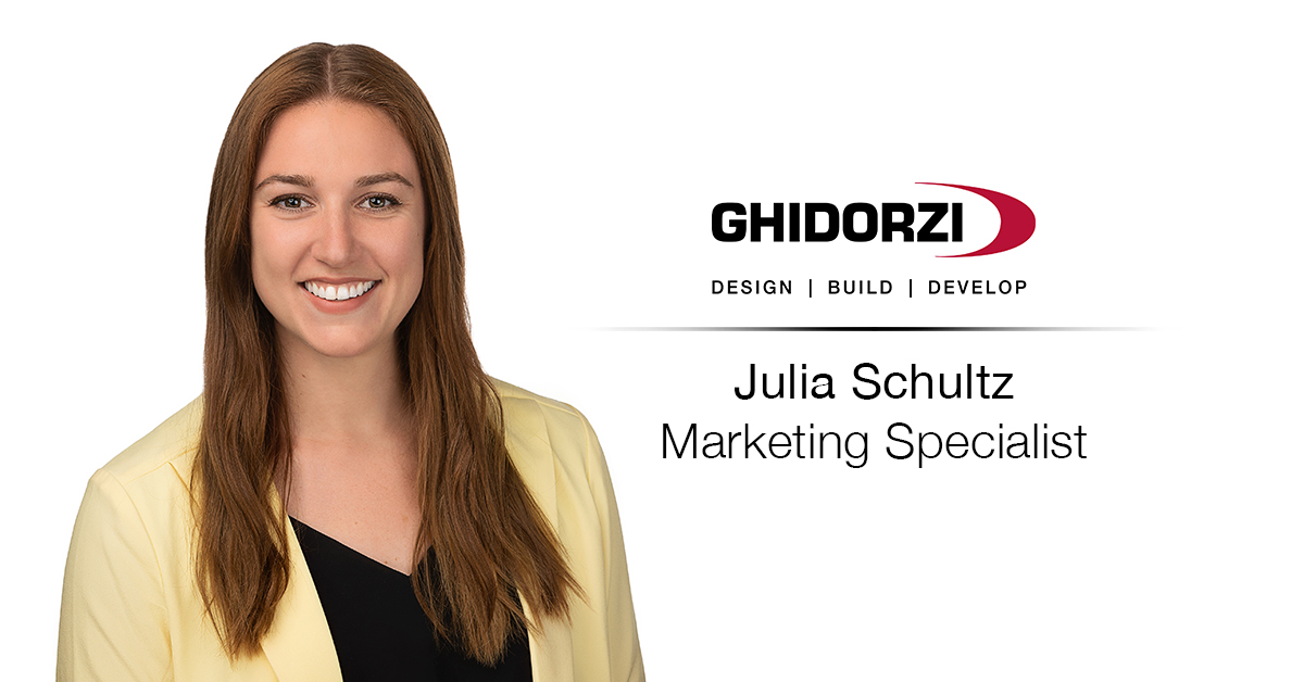 Julia Schultz Joins Ghidorzi as our <br> new Marketing Specialist